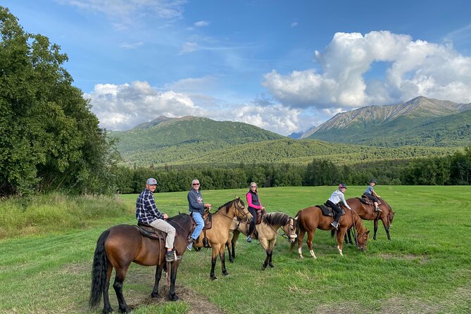 1.5 Hour Trail Ride on a working ranch in the Alaskan Mountains - Crossing the 400-acre working ranch
