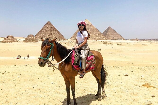 2 Hour Camel or Horse Riding around the Pyramids - The value of a private tour at $86