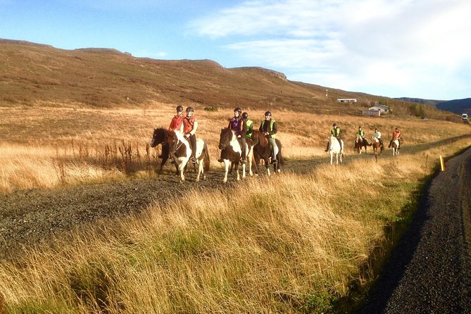 2 hours Private Horse Riding to Lake Hafravatn, Reykjavík - Mos - Riding toward Lake Hafravatn