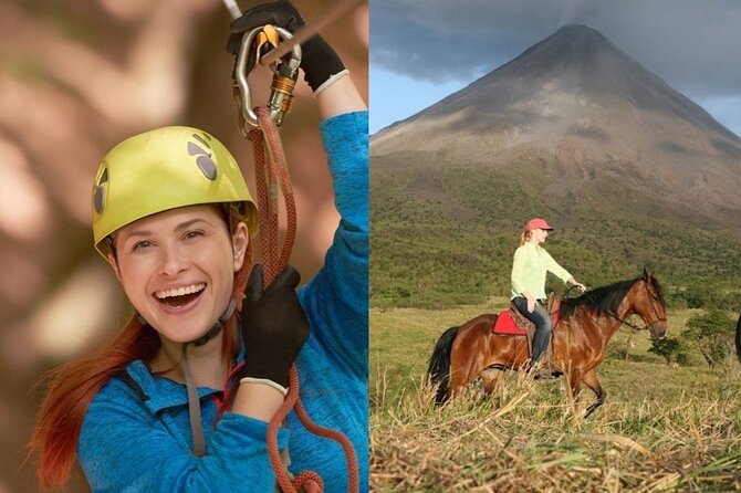 Arenal Canopy and Horseback Riding Adventure - Eight ziplines above the rainforest