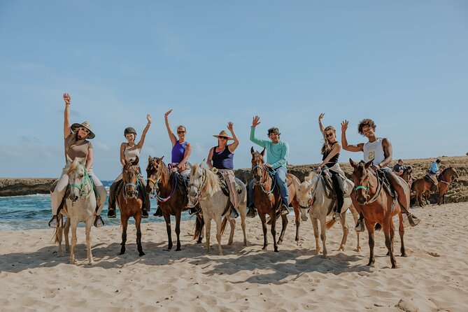 Aruba's Northern Coast Horseback Adventure - The First Stretch: Cacti, Rocks, and Open Sea