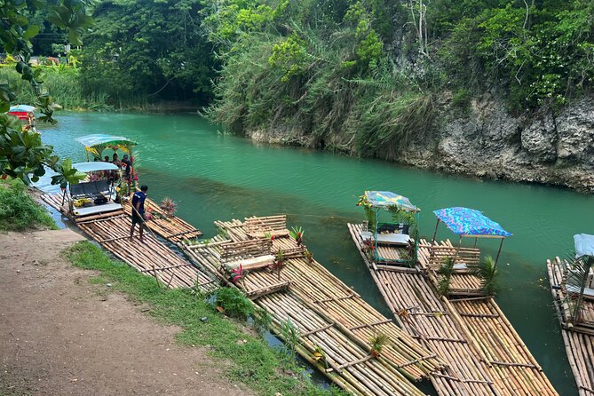 ATV, Bamboo Rafting, Horseback Ride Guided Tour from Montego Bay - Bamboo rafting on the White River