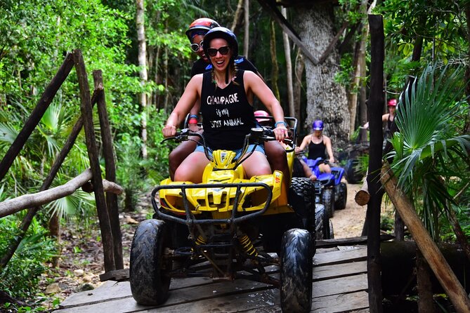 ATV (shared), Horse Back Riding, Ziplines, & Cenote from Cancún - Ziplines put you above the tree canopy