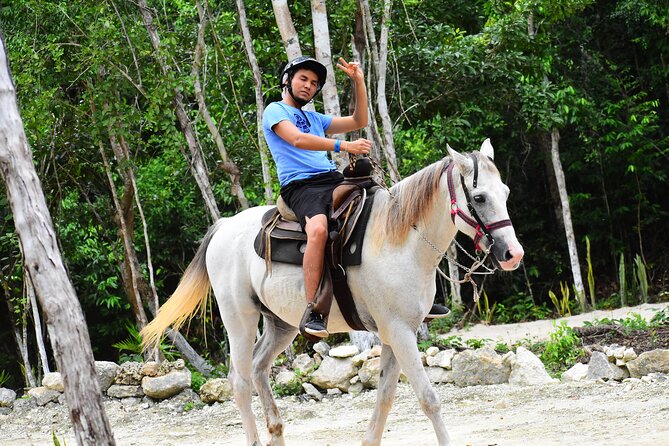 ATV (shared), Horse Back Riding, Ziplines, & Cenote from Cancún - The semi-open cenote is the day’s most distinctive stop