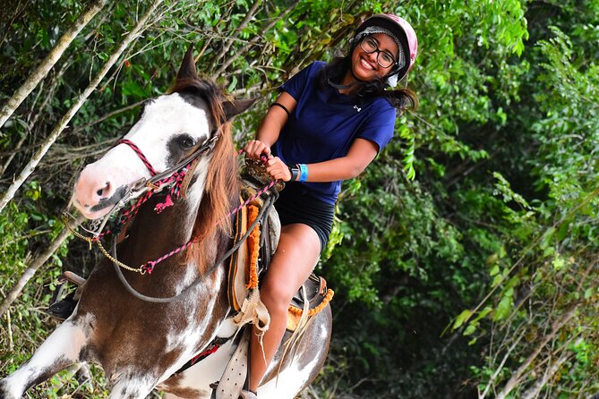 ATV (shared), Horse Back Riding, Ziplines, & Cenote from Cancún - Horseback riding offers a slower change of pace