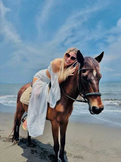 Bali Horse ride at Saba beach Horse tour - Nusa Penida and Gunung Agung views