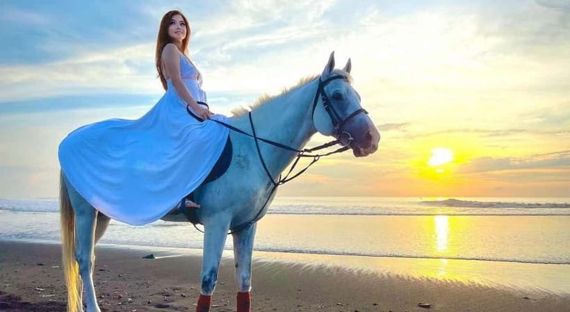 Bali: Horse Riding on the beach experience with free shuttle - From the stable to the Sanur shore