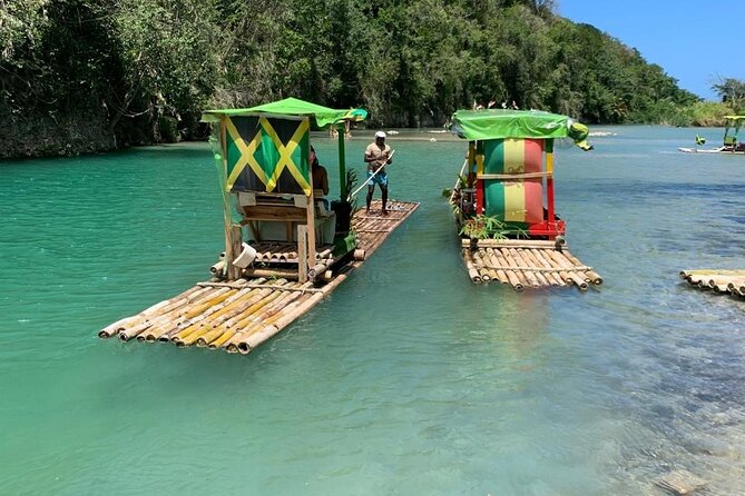Bamboo Rafting and Horseback Riding on Beach in Ocho Rios - The bamboo raft brings the pace down