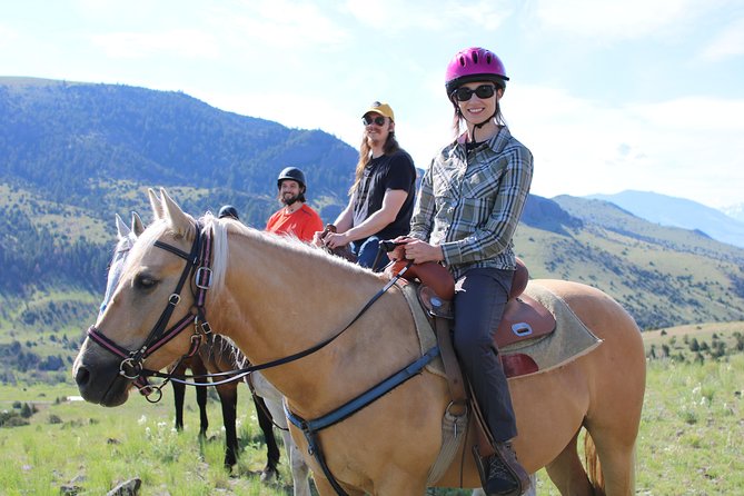 Blue Flower Trail Ride - Riding beneath the Absaroka Mountains