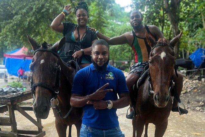 Blue Hole Falls& Horseback Riding Tour Ocho Rios from Montego Bay - Key points at a glance