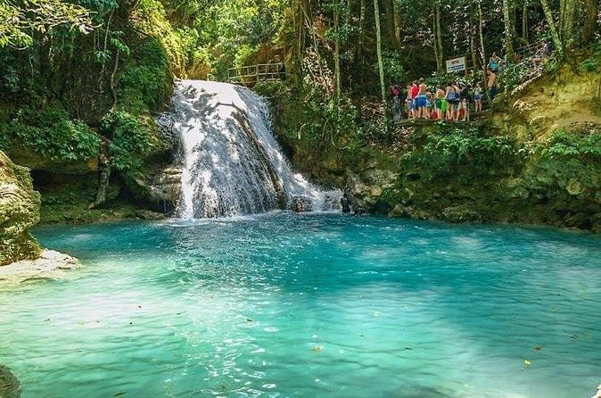 Blue Hole Falls& Horseback Riding Tour Ocho Rios from Montego Bay - The Blue Hole’s cool water and short bursts of adventure