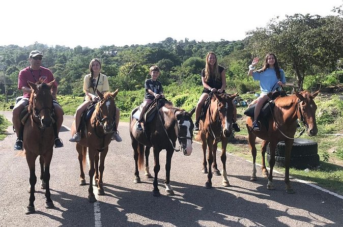 Blue hole waterfalls + horseback riding combo tour from Ocho Rios - The 8:30 am pickup and private ride