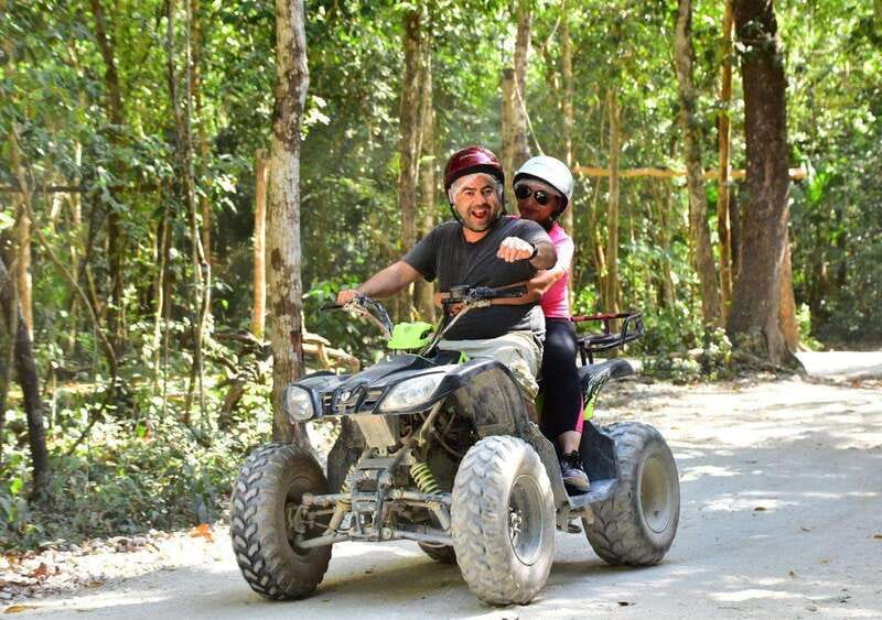 Cancun: Amazing Horseback Riding Tour, Cenote, Zipline & ATV - ATV trails with a practical warning