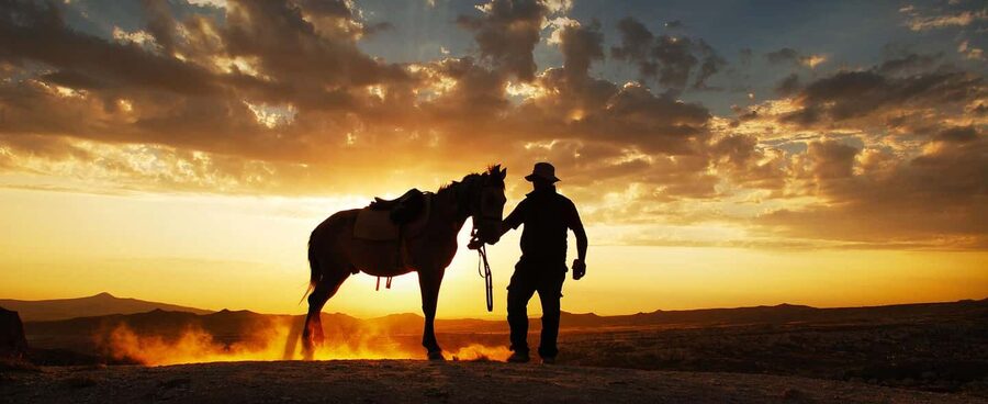 Cappadocia :Horseback Riding Tour Rose-Red Valley/LoveValley - Çavuşin adds a village view