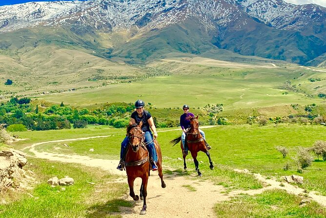 Cardrona High Country Pub Trail Horse Trek (Intermediate level+) - Riding up into Cardrona’s high country