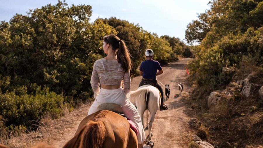 Castelsardo: horseback in Sedini - The one-hour route for a shorter outing