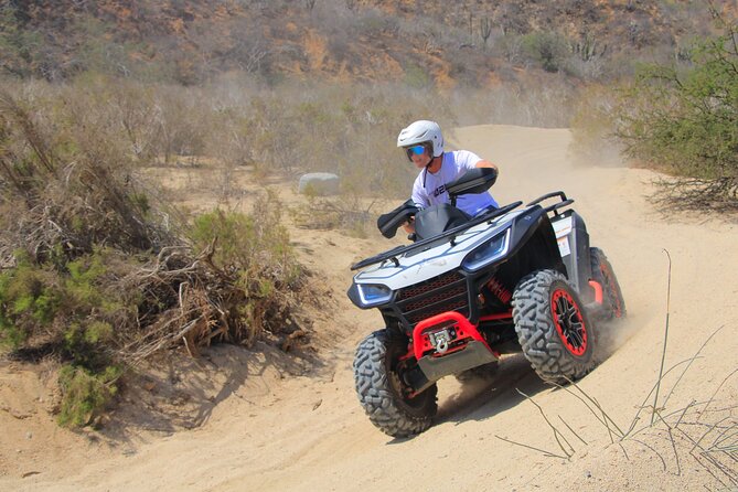 Combo Horseback Ride and Sky Bike in Cabo - The sky bike above the desert