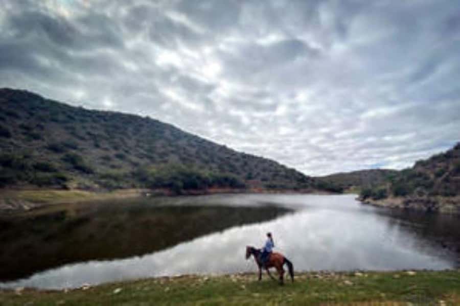 De Rust: Stompdrift Trail - Horse Riding Experience - Riding into the Stompdrift Dam basin