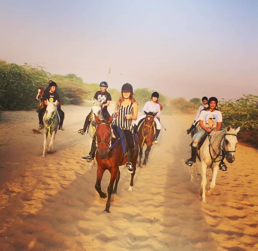 Doha : Arabian Horse Ride Experience With Pickup & Drop Off - Meeting your horse and getting ready to ride