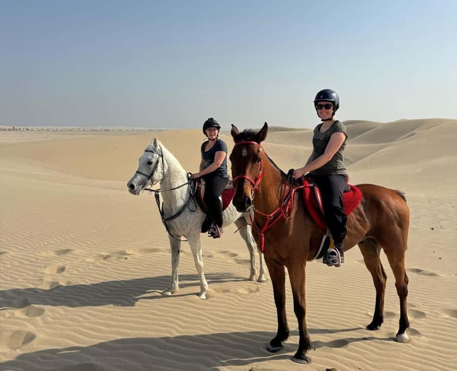 Doha Horseback Riding Adventure in Desert with Transfers - Meeting the horse and learning the basics