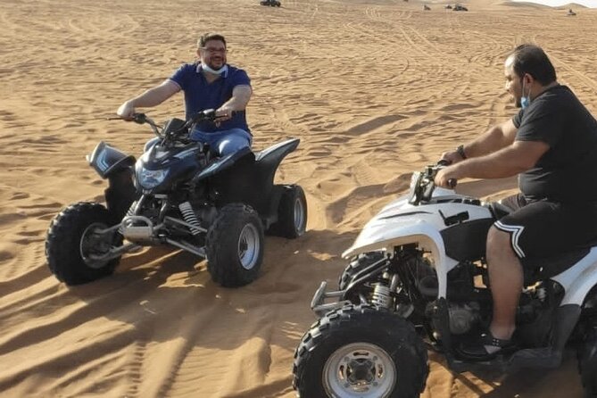 Dubai: All Inclusive Desert Safari with ATV, Camel, Horse ride, Vip & more - Sandboarding and Dune Bashing in the Same Morning