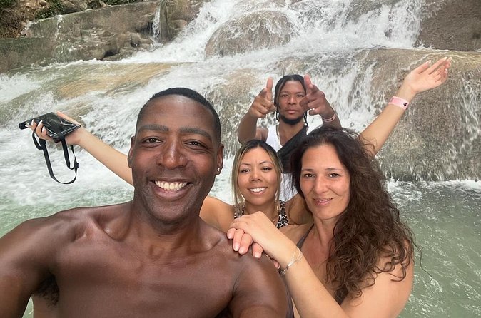 Dunn's River Falls and Horseback Riding Adventure Ocho Rios Ja - Food, rum punch, and the Jamaican flavor of the day