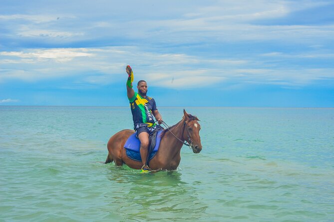 Dunn’s River Secret falls with Horse-back&Bamboo Raft Experience - From the saddle to the river