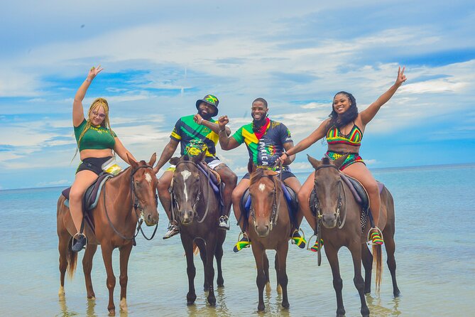 Dunn’s River Secret falls with Horse-back&Bamboo Raft Experience - Private touring and the value of $125