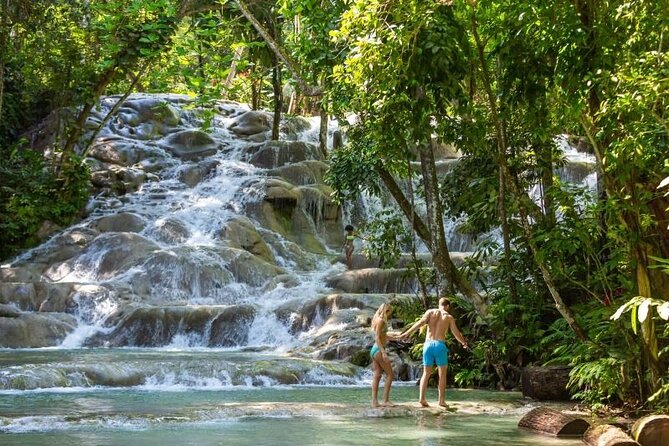 Dunns River Falls, Zipline, Bamboo Rafting, Horseback Ride Tour - Horseback riding ends in the Caribbean Sea