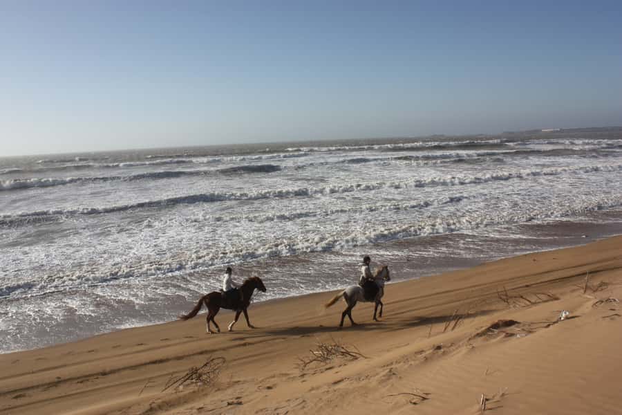 Essaouira: 3-Hour Horseback Ride - Riding toward the river and palace ruins