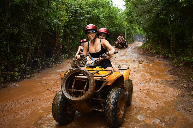 Extreme Horses Adventure with ATV, Ziplines & Cenote - ATV riding through the jungle area