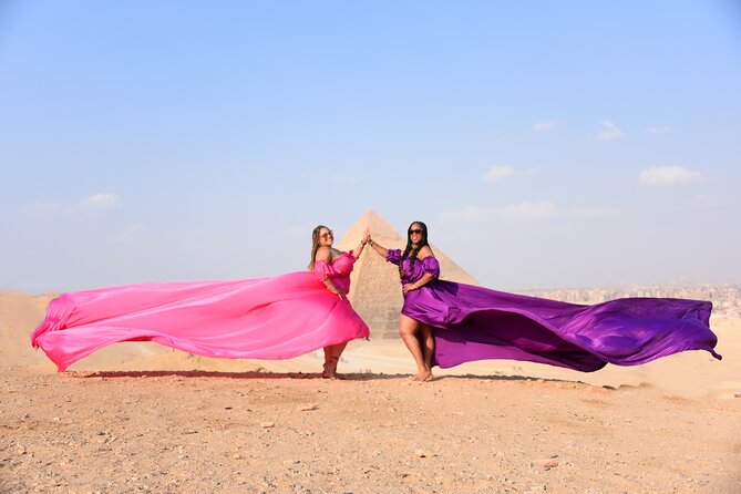 Flying Dress Photoshoot with Camel and Horse Riding in Giza - Key details before you book