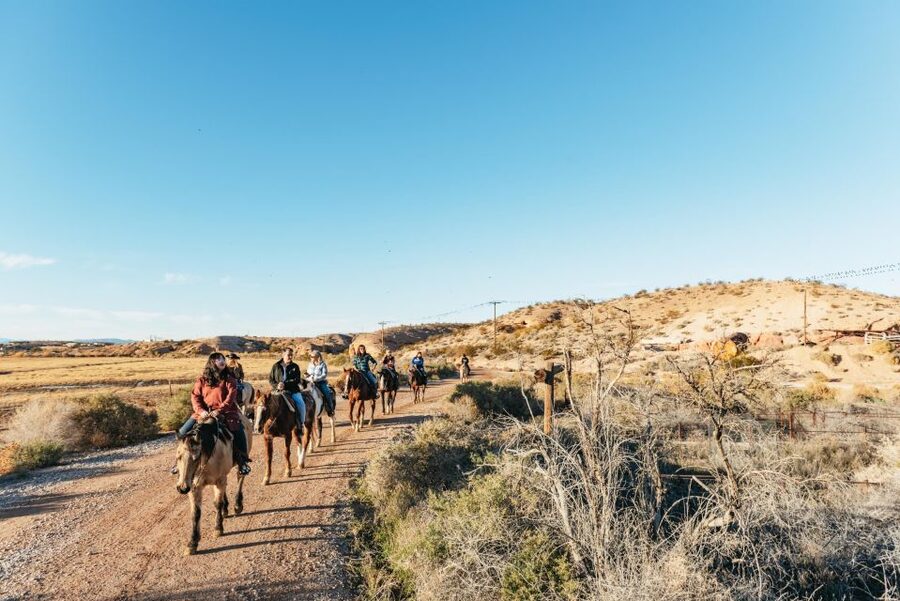 From Las Vegas: Desert Sunset Horseback Ride with BBQ Dinner - The 1.5-hour desert horseback ride