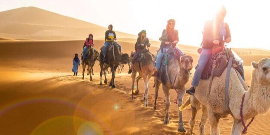 From Marrakech: Agafay Desert Horse ride with sunset - Sunset from the high plateau