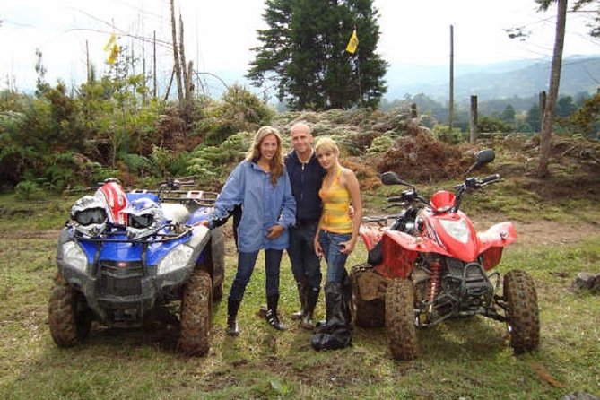 Full-Day Zipline, ATV and Horseback Riding Private Adventure from Medellín - ATV riding around the Rionegro countryside