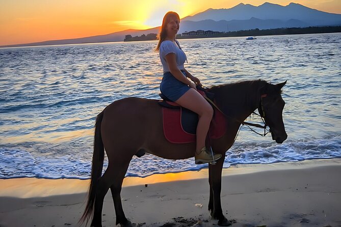 Gili Meno Horse Riding Adventure on the Beach for 1 Hour - Safety, comfort, and the 95-kilogram limit