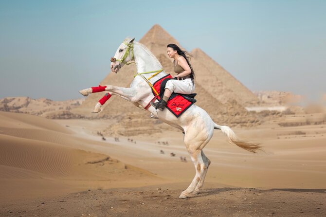 Giza Pyramids Photoshoot with Jumping Horse, Camel and Sphinx - Getting the most from your photographs