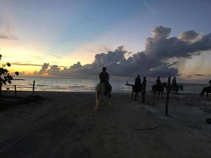 Group horseback ride on Holbox Island, Quintana Roo - Starting at Punta Siricote