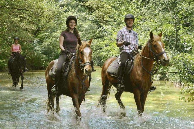 Half-Day Horseback Ride in Tuscany - Riding through Montieri village on the return