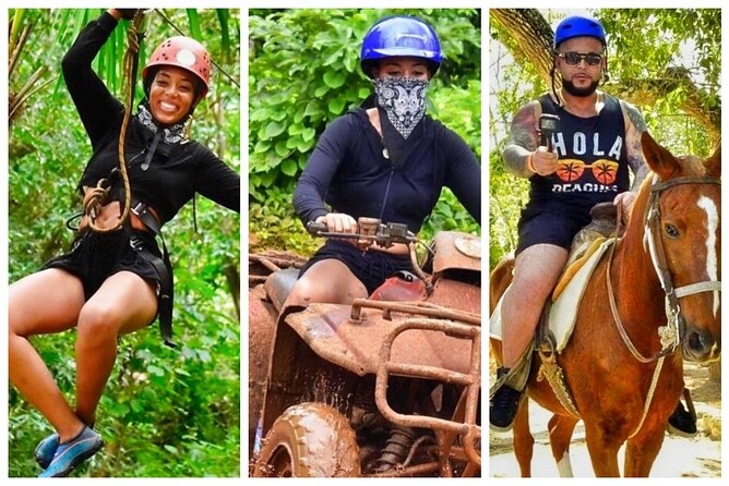Half-Day Horseback Riding and Extreme Adventure Cancun Tour - El Rey Polo Club: a short ride on green grounds