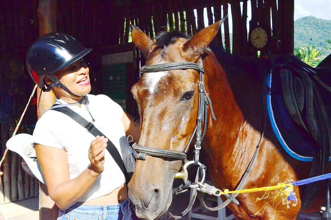Horse Lesson+Riding+Wat Tonkwen wooden temple.Chiangmai - Who will get the most from this outing