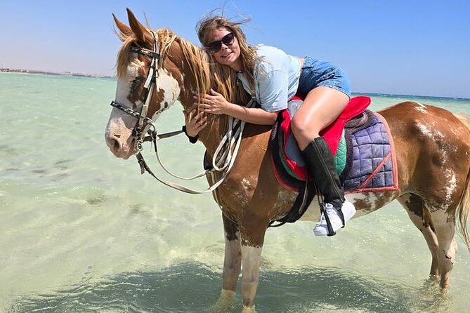 Horse riding Adventure on the Sea with Transfer in Hurghada - Meeting the horses and instructor