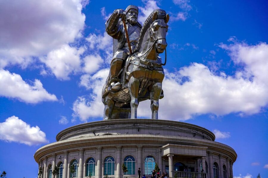 Horse riding experience in Terelj National park 1 day - The Chinggis Khaan Statue on the way back