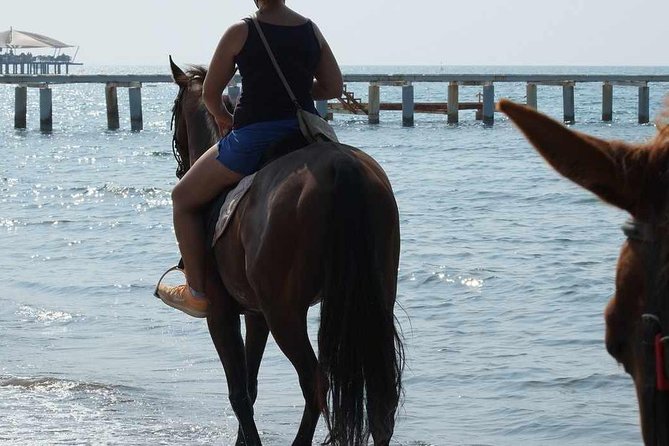 Horse Riding on the Beach in Side - Leaving Side for the horse club