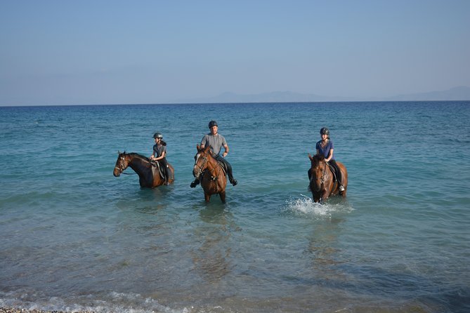 Horse riding on the Beach, Rhodes - Riding beside the Rhodes coast