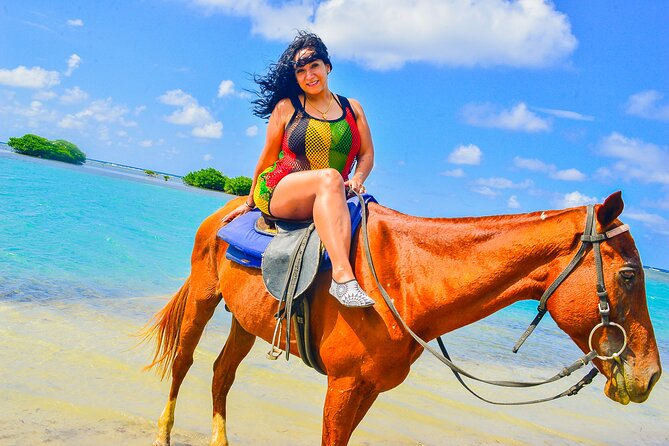 Horseback Ride and Swim Experience Montego with Transportation - Riding the Montego Bay coastline