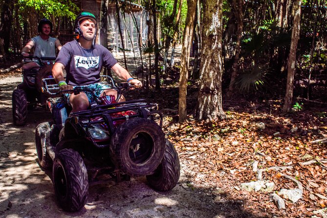 Horseback Ride, ATVs (Shared), Cenote & Ziplines! From Playa Del Carmen - Cooling off in the cenote