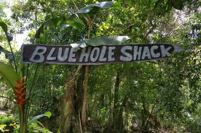 Horseback Ride, Bamboo Rafting and Bluehole/Secret Falls Tour from Montego Bay - Blue Hole and Secret Falls: the active middle act