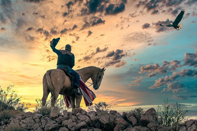 Horseback Ride in Las Vegas with Meal - Mounting up with Grace, Charlie, Kym, or Graycie