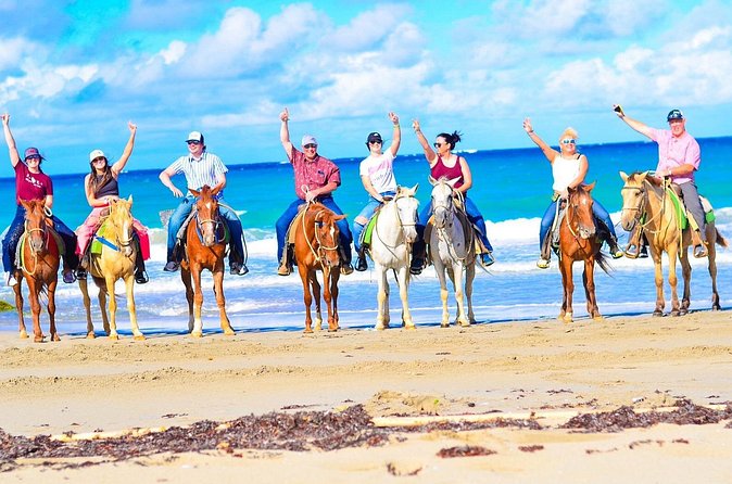 Horseback riding and ATV or Buggy with Party Boat with Lunch - ATV or buggy roads, farm flavors, and a water cave